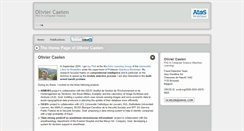 Desktop Screenshot of oliviercaelen.be